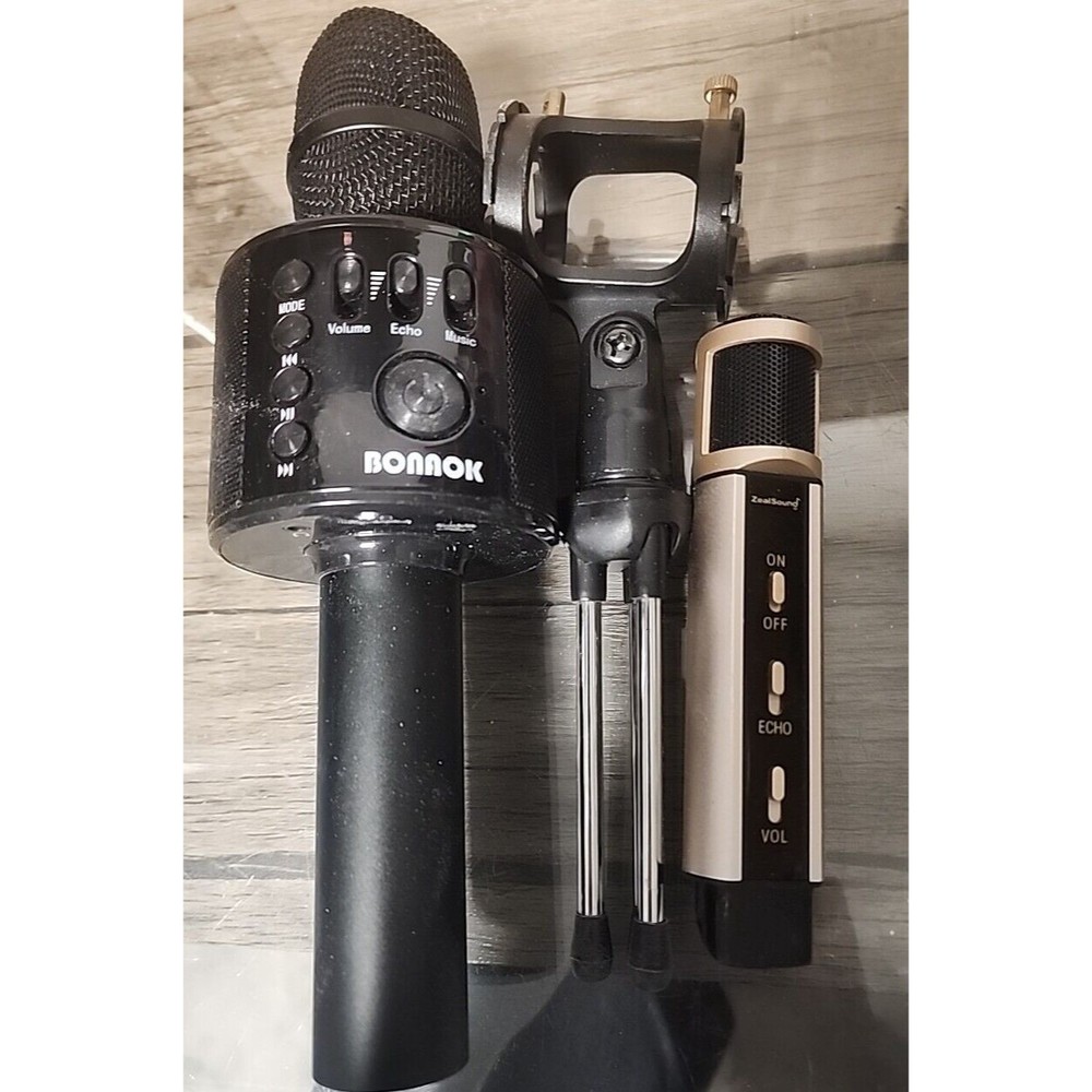Karaoke Microphone Bonaok  PC Microphone Zealsound 2pcs as seen in picture